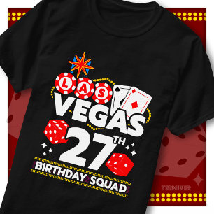 T-shirt Équipe de la fête au casino pour les 27 ans de Veg