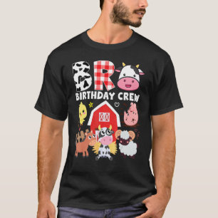 T-shirt Équipe de la fête d'anniversaire de Cow Bro Thème