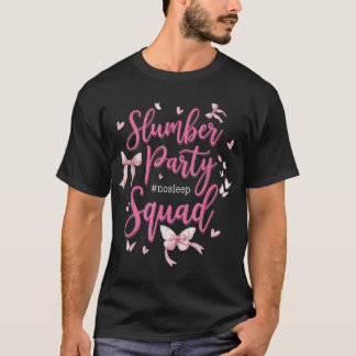T-shirt Équipe de la fête du bois pas de filles endormies