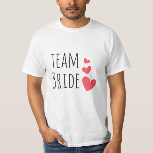 T-shirt Équipe de la mariée (Devant)
