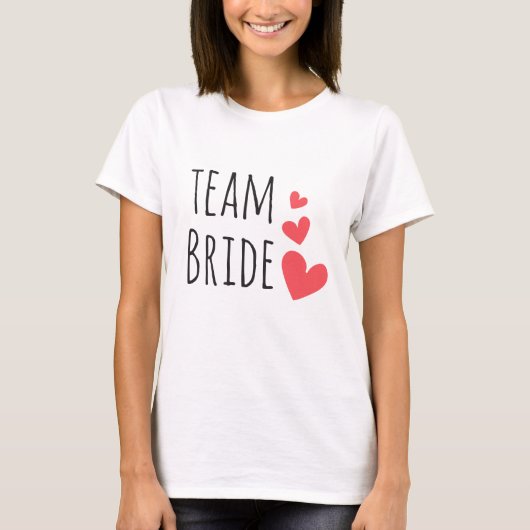 T-shirt Équipe de la mariée (Devant)