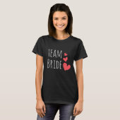 T-shirt Équipe de la mariée (Devant entier)