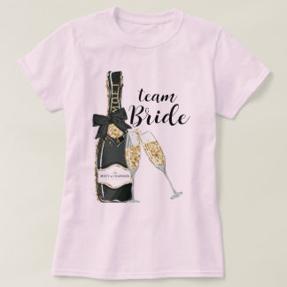 T-shirt Équipe de la mariée enterrement de vie de jeune fi