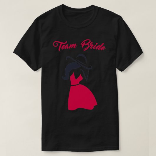 T-SHIRT ÉQUIPE DE LA MARIÉE LES FILLES VEULENT SIMPLEMENT (Design devant)