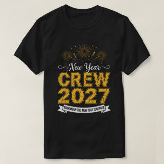 T-shirt Équipe de la nouvelle année 2027 Famille qui se ra