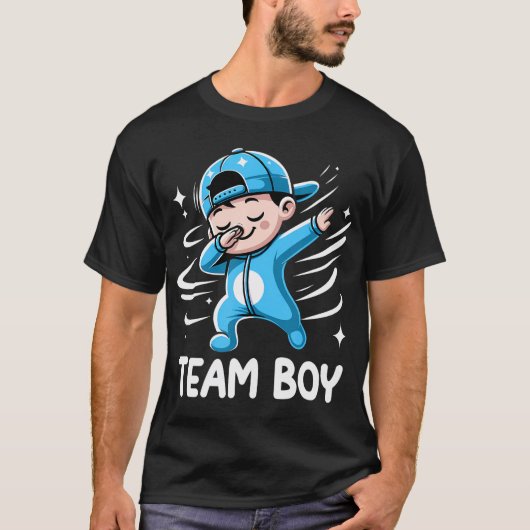 T-shirt Équipe de la partie de révélation de genre Boy Bab (Devant)
