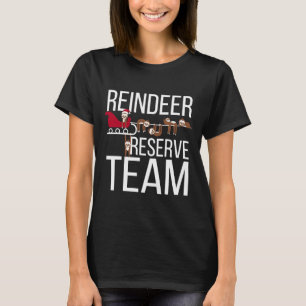 T-shirt Équipe de la réserve de rendeer Funny Sloth Christ