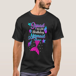 T-shirt Équipe de la sirène d'anniversaire Fête d'annivers