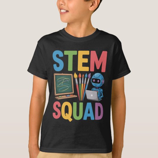 T-shirt Équipe de la Stem, Prof de science Équipe pédagogi (Devant)