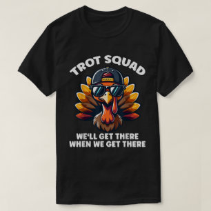 T-shirt Équipe de la Trotte de la dinde, design amusant po