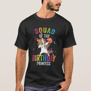 T-shirt Équipe De L'Anniversaire Princesse Fille Dabbing U