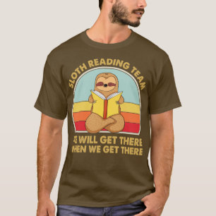 T-shirt Équipe de lecture Sloth