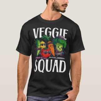 T-shirt Équipe de légumes fête rétro de légumes végane vég
