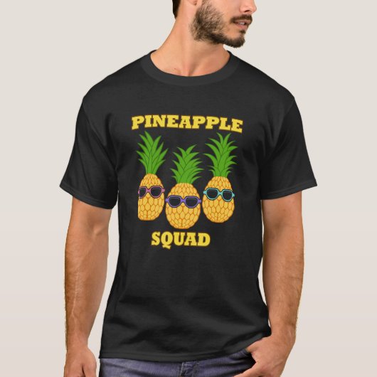 T-shirt Équipe de l'équipe d'ananas Vitamines alimentaires (Devant)