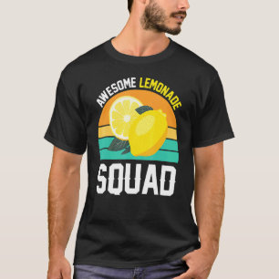 T-shirt Équipe de limonade géniale Citron Fruit Été Vinta