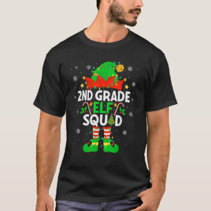 T-shirt Équipe de lutins de 2e année Noël Deuxième année X