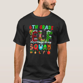 T-shirt Équipe de lutins de 6e année Noël Professeur d'étu