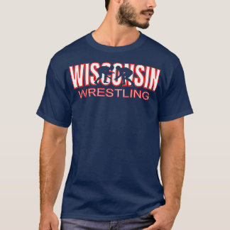 T-shirt Équipe de lutte du Wisconsin Entraîneur État Wrest