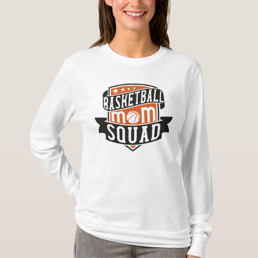 T-shirt Équipe de maman de basket-ball (Devant)