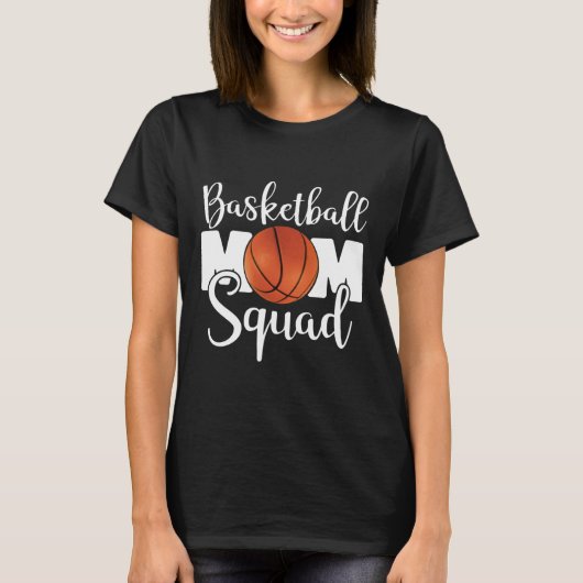 T-shirt Équipe de maman de basket-ball (Devant)