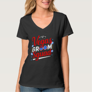 T-shirt Équipe de marié de Vegas Enterrement de vie de gar