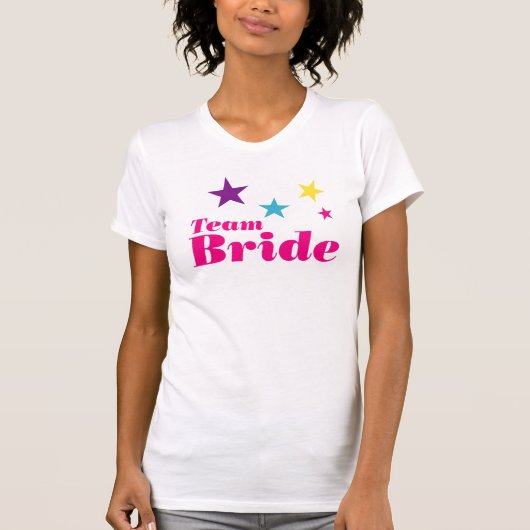 T-shirt Équipe de mariée (Devant)