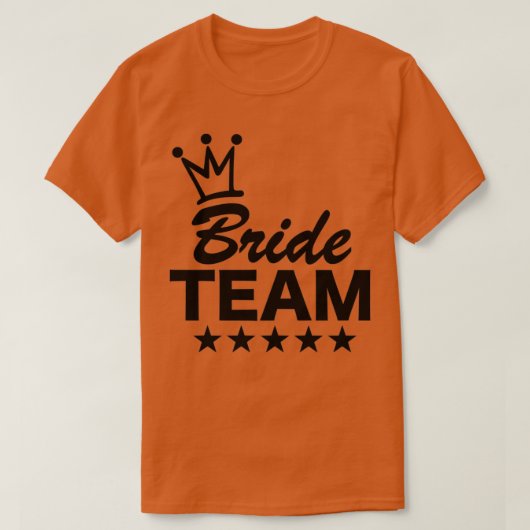 T-shirt Équipe de mariée 5 (Design devant)