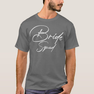 T-shirt Équipe de mariée de la mariée féminine Équipe de m
