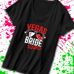 T-shirt Équipe de mariée de mariage à Vegas EVG enterremen