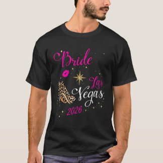 T-shirt Équipe de mariée de Vegas 2026 Mariée à Vegas Ente