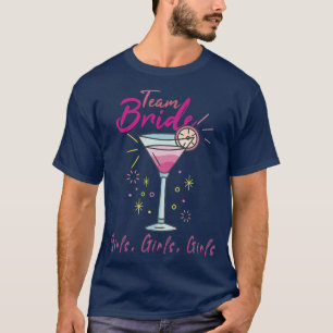 T-shirt Équipe de mariée femmes enterrement de vie de jeun