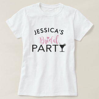T-shirt Équipe de mariée sur mesure Équipe de mariée Cockt