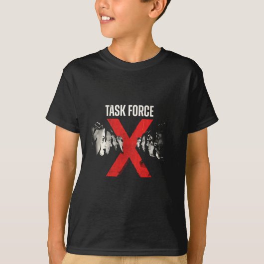 T-shirt Équipe de méchants hommes Task Force X Performance (Devant)