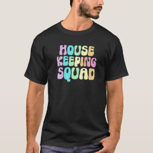 T-shirt Équipe de Ménage Rétro Nettoyeur Maison Bonne Femm