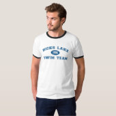 T-shirt Équipe de natation de lac hicks (Devant entier)