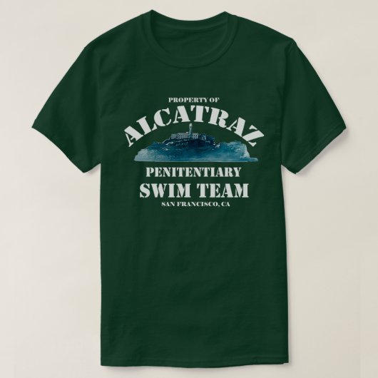 T-shirt Équipe de natation des pénitenciers d'Alcatraz (Design devant)
