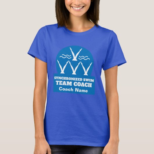 T-shirt Équipe de natation synchronisée (Devant)