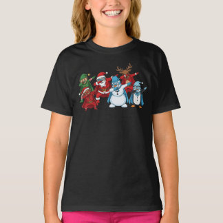T-shirt Équipe de Noël de super-héros Dabbing