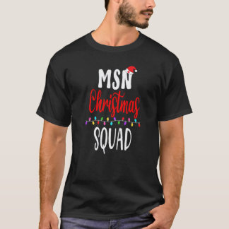 T-shirt Équipe de Noël des infirmières correspondant à la
