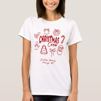 T-shirt Équipe de Noël personnalisée
