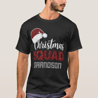T-shirt Équipe de Noël Petit-fils Noël drôle assorti P
