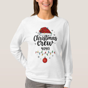 T-shirt Équipe de Noël Yaya Chapeau de Père Noël Correspon