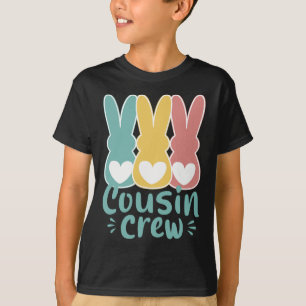 T-shirt Équipe de Pâques Cousin Famille de lapins correspo