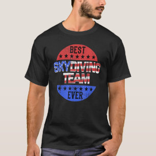T-shirt Équipe de parachutisme drôle Jour de l'Indépendanc