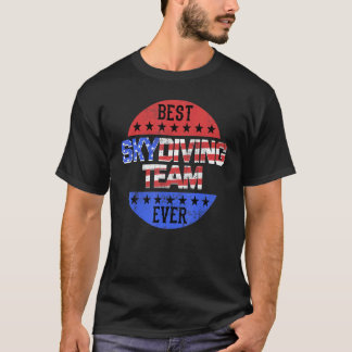 T-shirt Équipe de parachutisme drôle Jour de l'Indépendanc