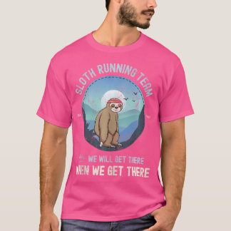 T-shirt Équipe de paresseux en course