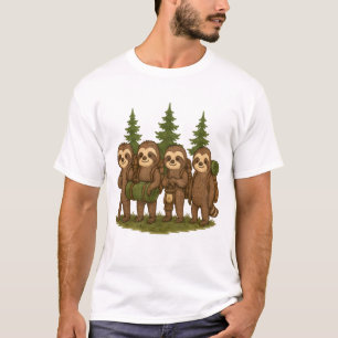 T-shirt Équipe de paresseux Randonnée Camping de paresseux