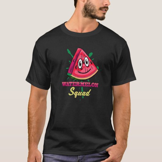 T-shirt Équipe de pastèque mignonne Fruit d'été (Devant)