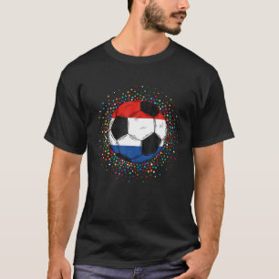 T-shirt Équipe de Pays-Bas de football Drapeau