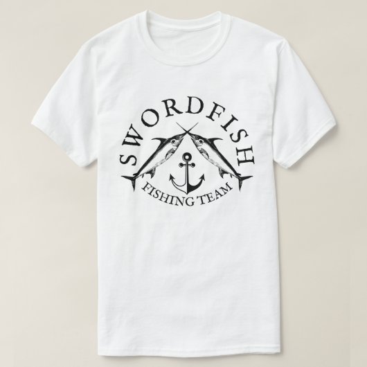 T-shirt Équipe de pêche à l'espadon (Design devant)